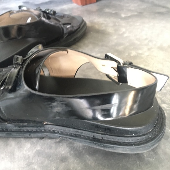 🔥SOLD🔥 Asos Black Chunky Fringe Sandal - Picture 6 of 7